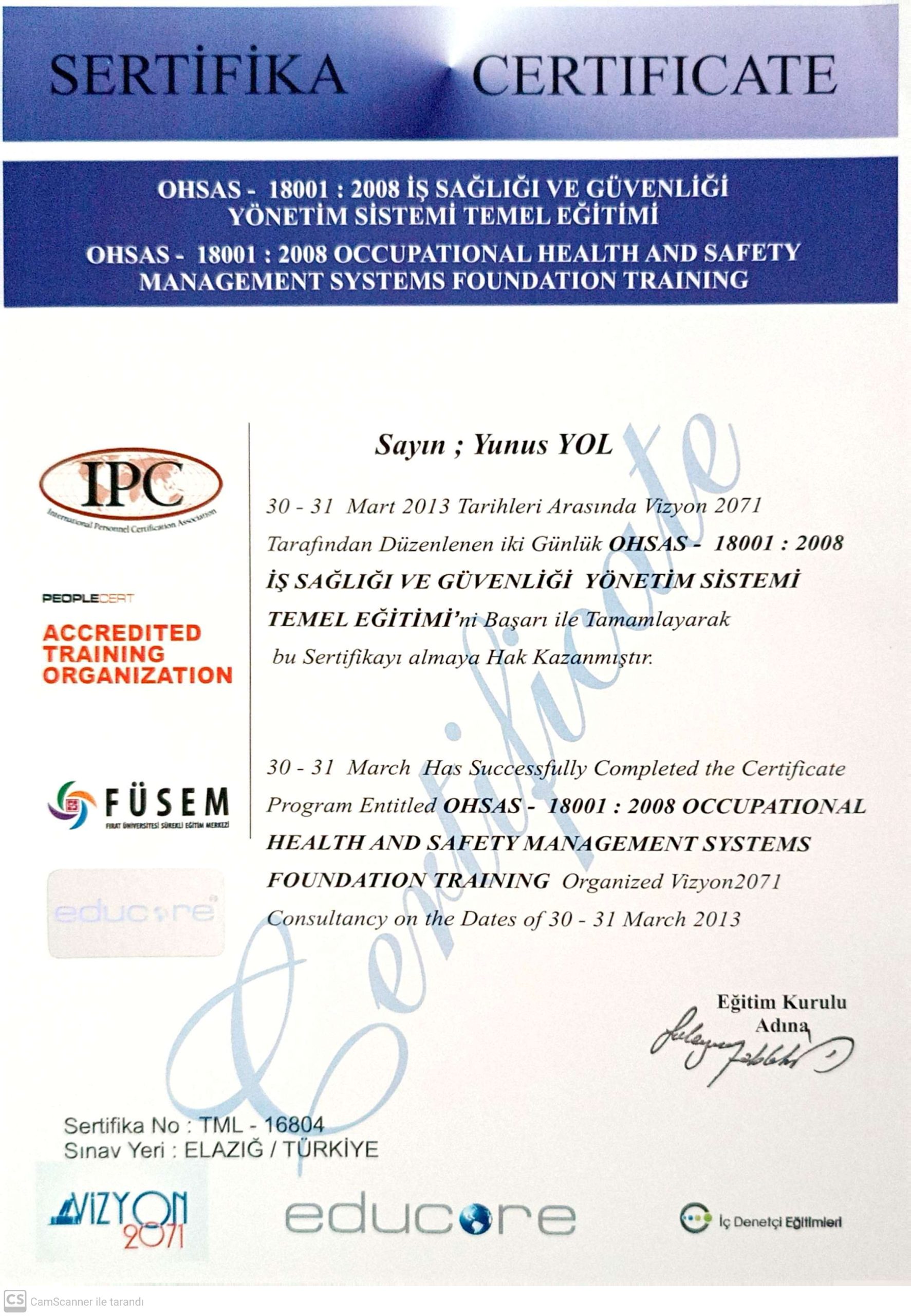 ohsas 18001