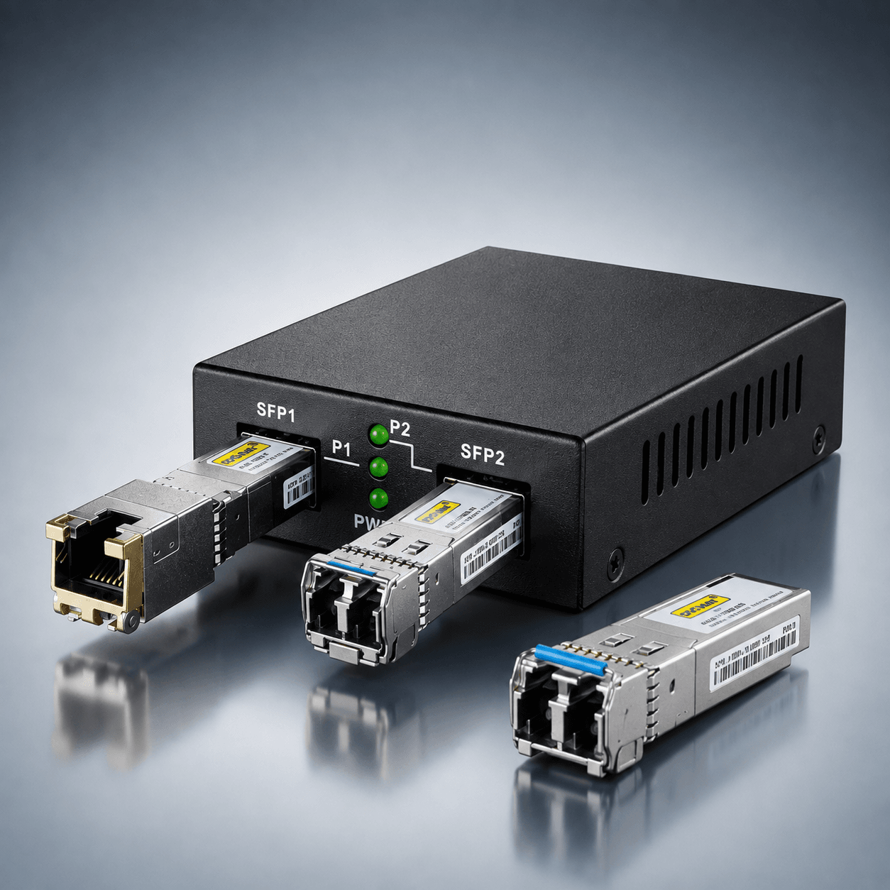 SFP SFP Plus QSFP ve aktif fiber optik network ürünleri