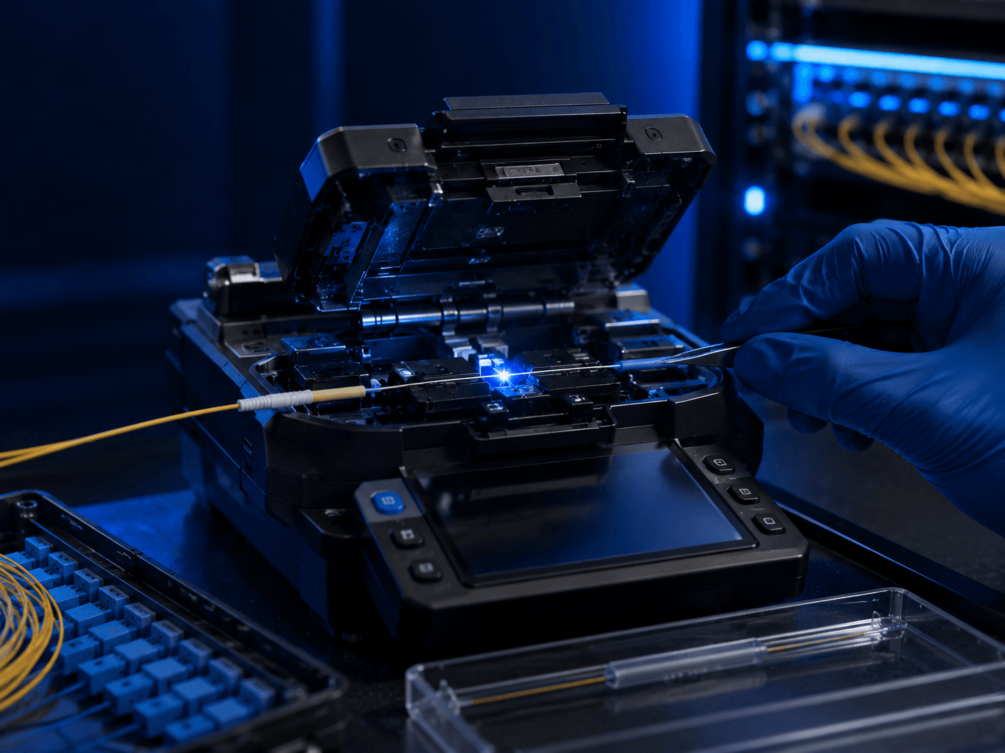 Fiber optik pigtail füzyon ek uygulaması