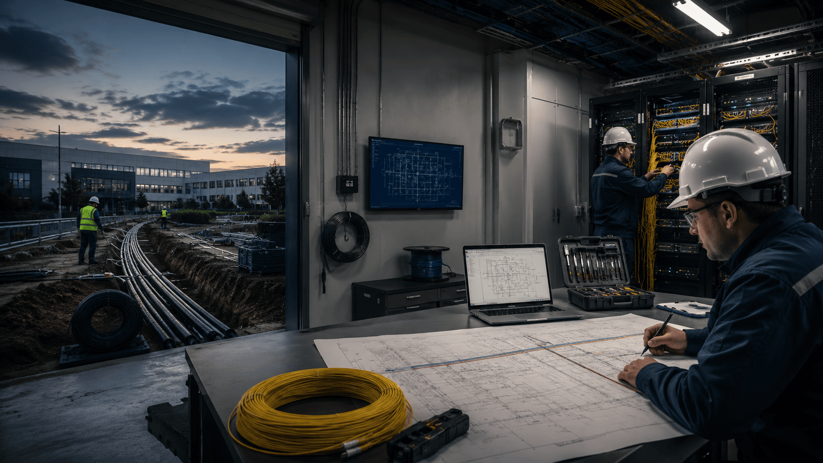 Fiber optik altyapı planlama, saha güzergâhı ve teknik projelendirme çalışması