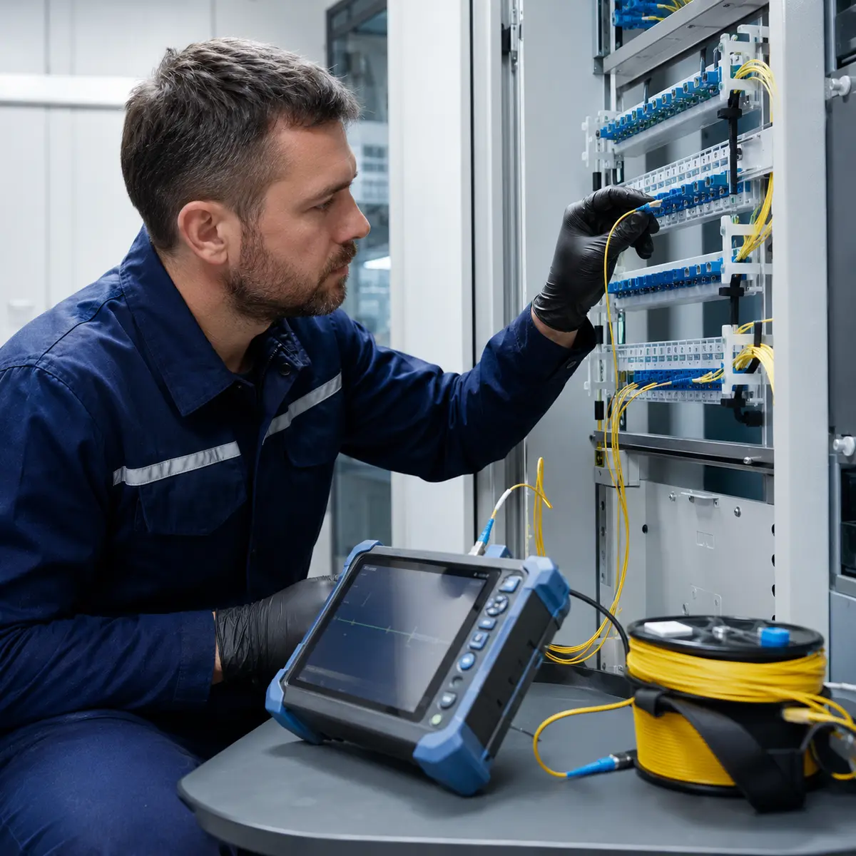 OTDR cihazı ile fiber optik ölçüm ve saha mühendisliği