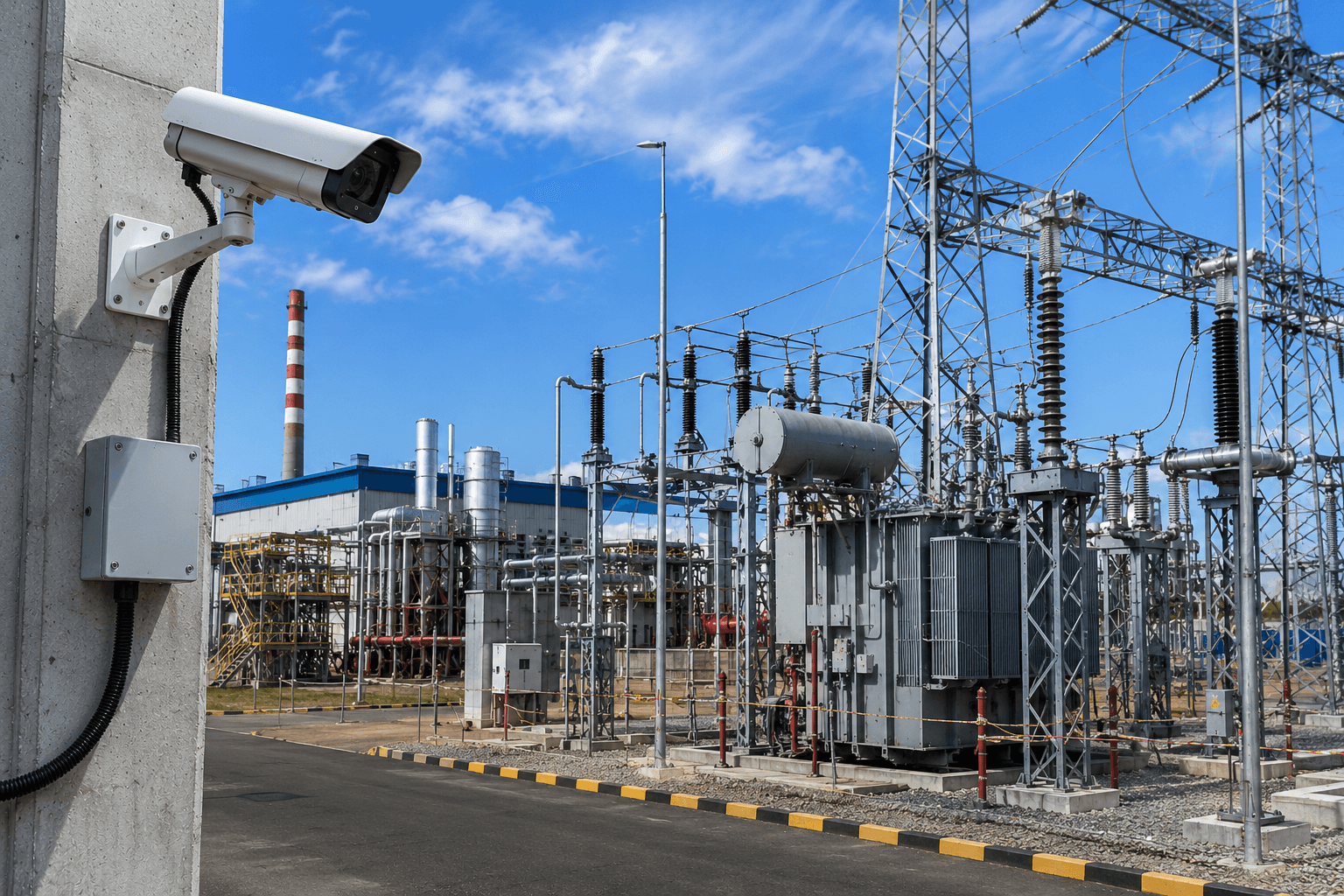 Enerji tesisi kamera sistemi